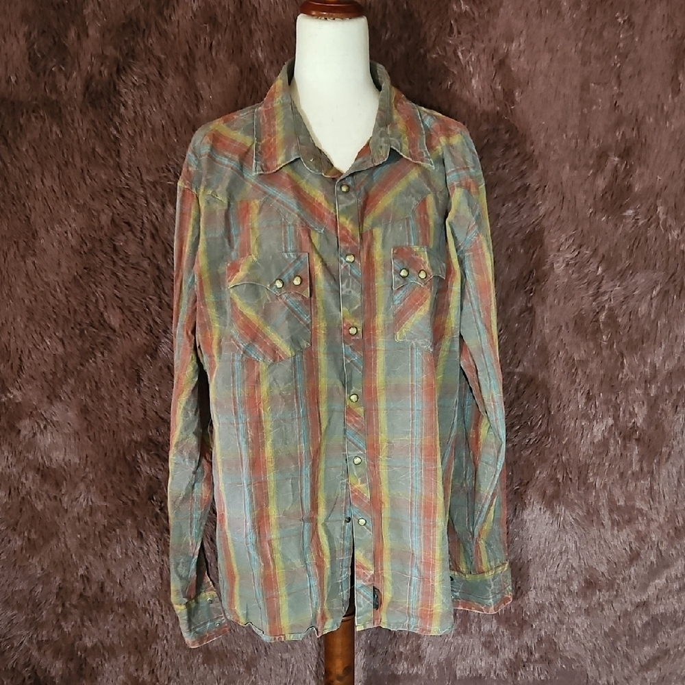 Wrangler Retro Snap Button Western Shirt